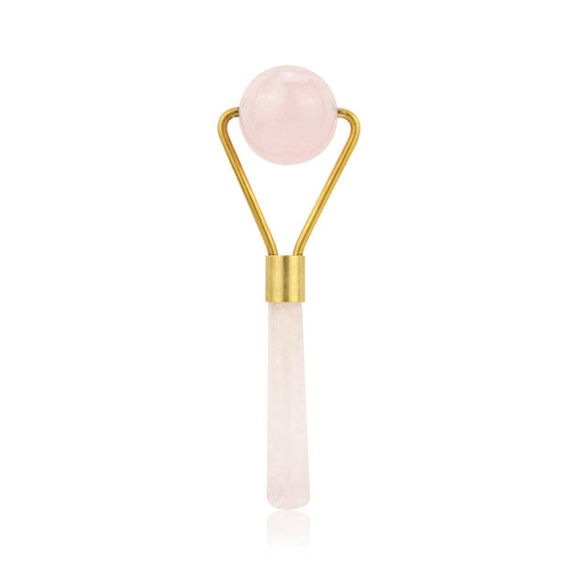 Rose Quartz Facial Massage Set — Smooth Wrinkles, Boost Glow