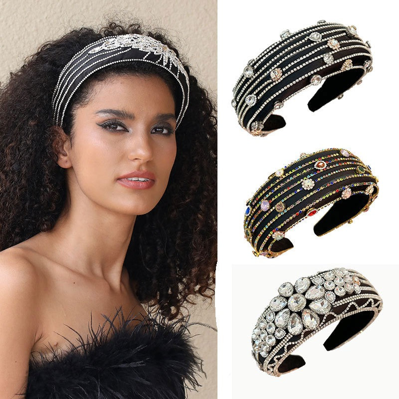 Baroque Rhinestone Headband for Glamorous Event Style