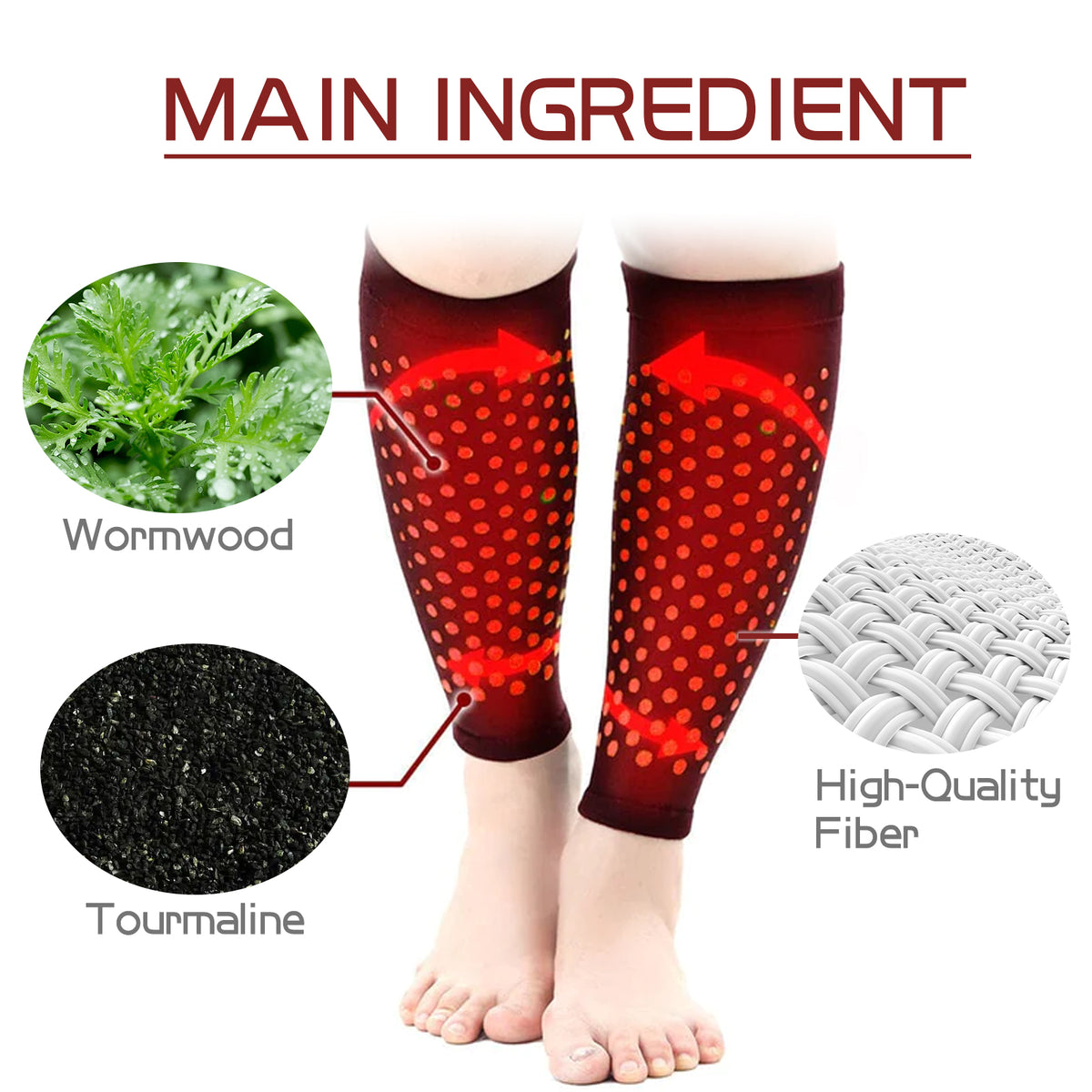 Compression Leg Sleeves for Calf Swelling Relief at Home