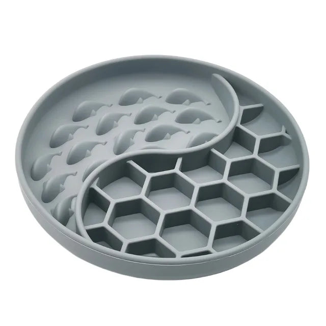 Silicone Slow Feeder Dog Bowl for Calmer Mealtimes