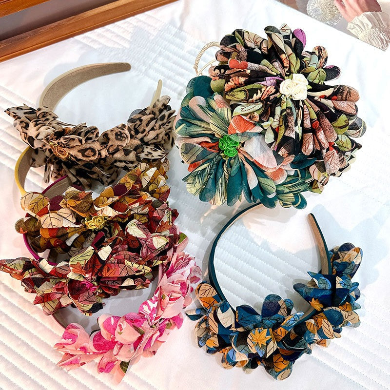 Oversized Floral Statement Headband for Colorful Style