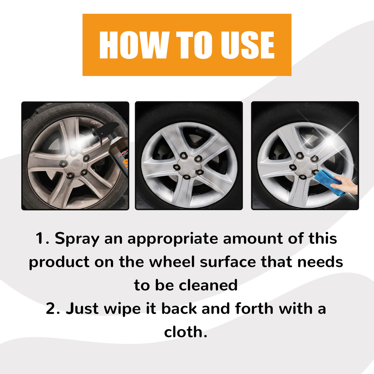 Car Wheel Cleaner for Brake Dust and Road Grime Spray