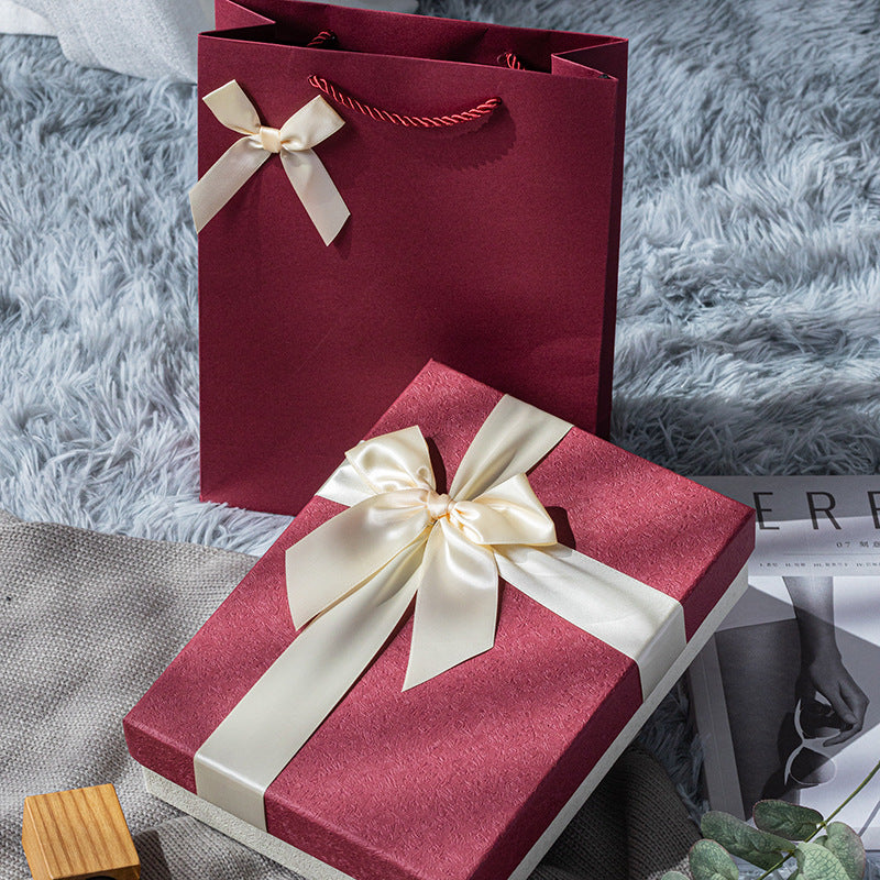 Premium Boys Birthday Gift Box with Satin Bow Ribbon