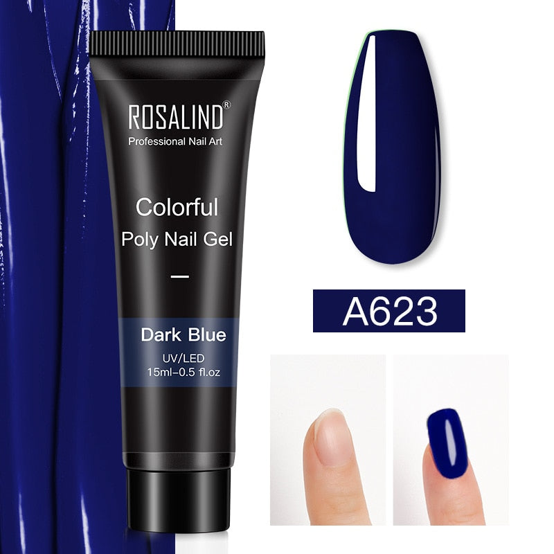 Glitter Poly Nail Gel Extensions for Salon-Style Sparkle