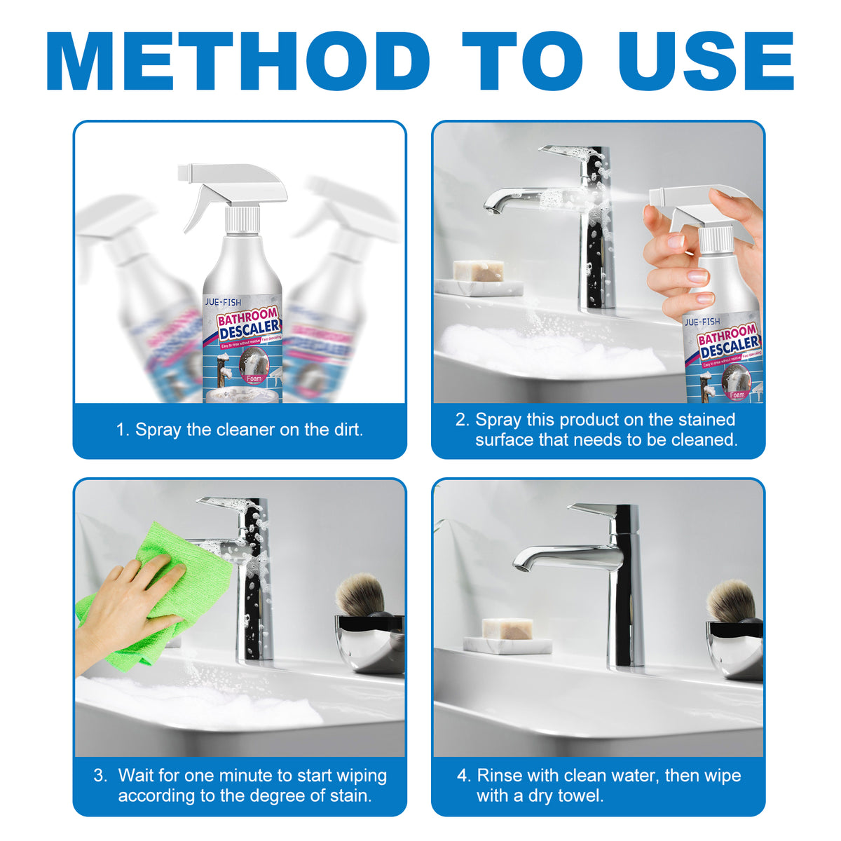 Bathroom Descaler Spray for Fast Limescale Removal