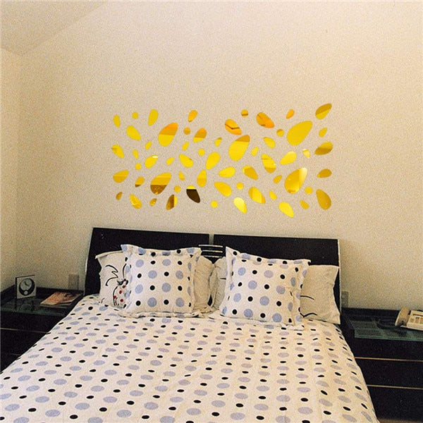 3D Mirror Wall Stickers for Modern Room Wall Decor