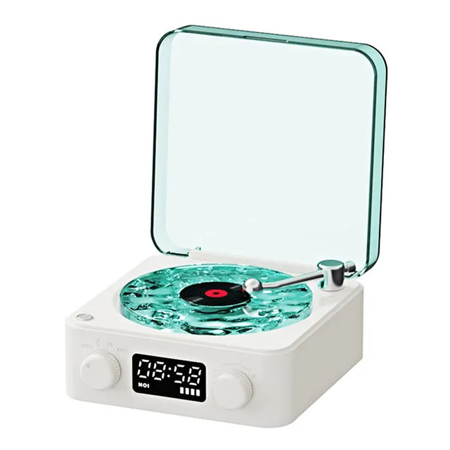 Retro Turntable White Noise Speaker with Ambient Light