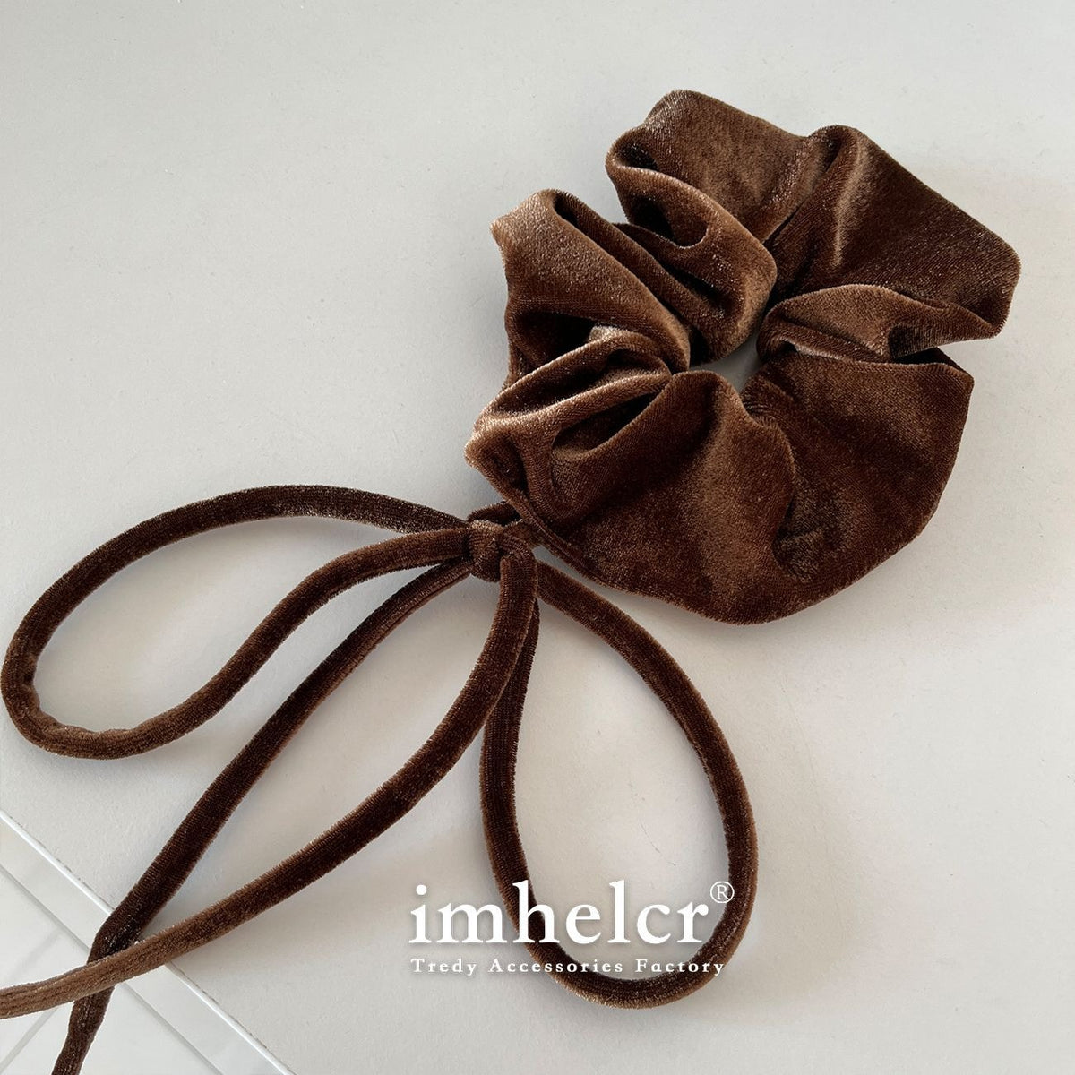 Large Velvet Bow Hair Tie for Vintage Everyday Style
