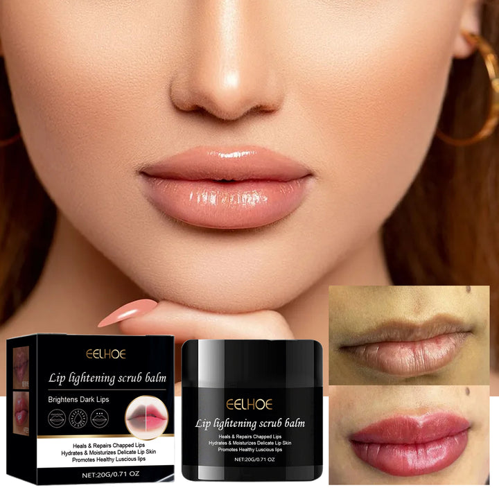 Lip Scrub for Dry, Chapped Lips, 20g Brightening Balm