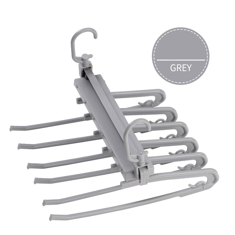 Folding Trouser Rack That Hangs 9 Pairs on One Hook