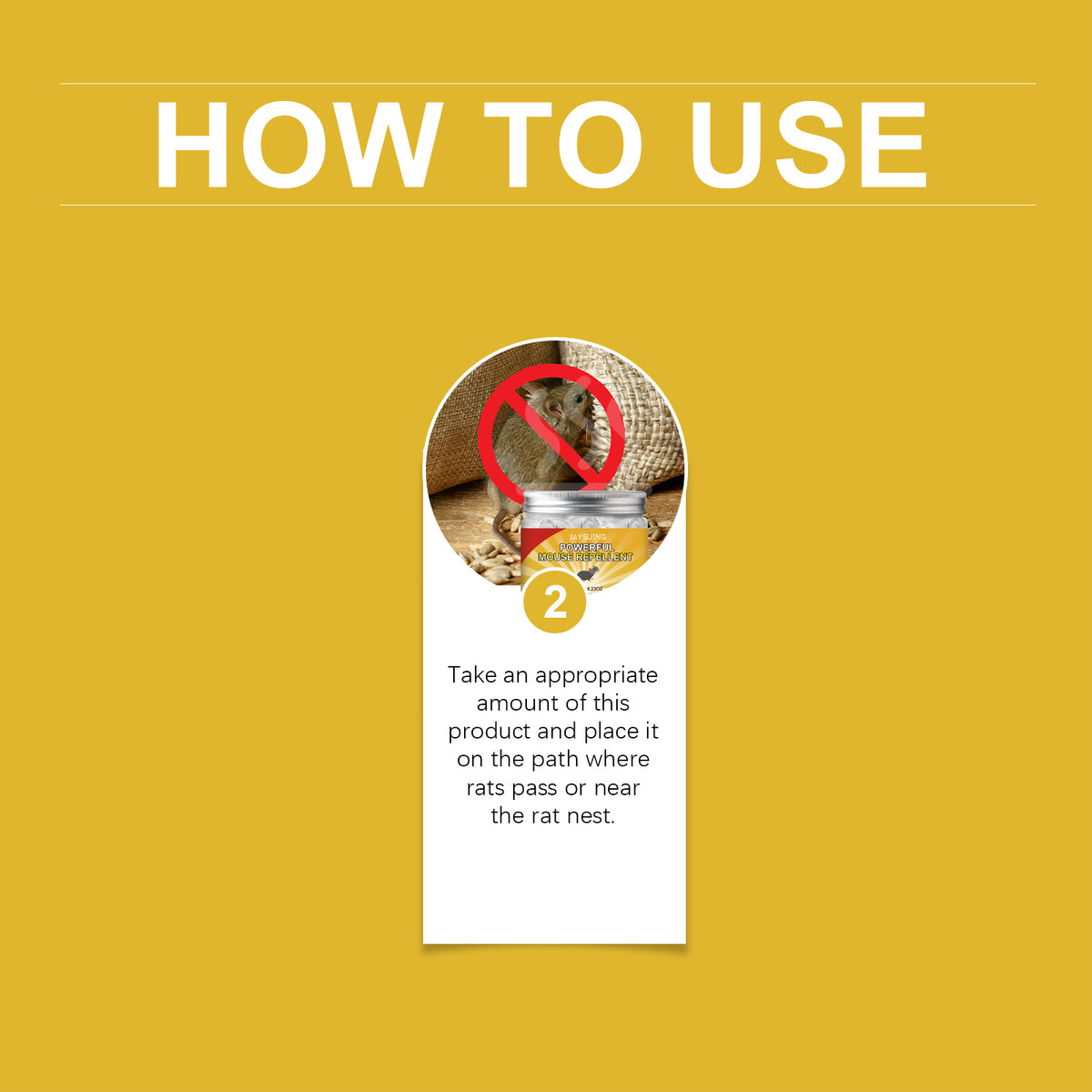 Rat Repellent Paste for Odor-Based Rodent Control