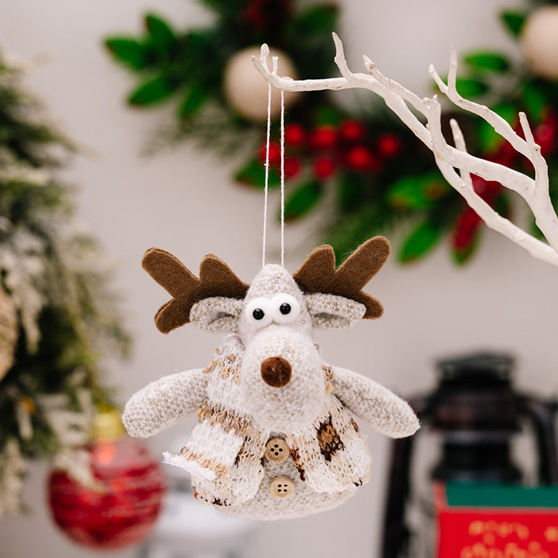 Christmas Tree Ornaments: Cozy 3-Piece Character Set