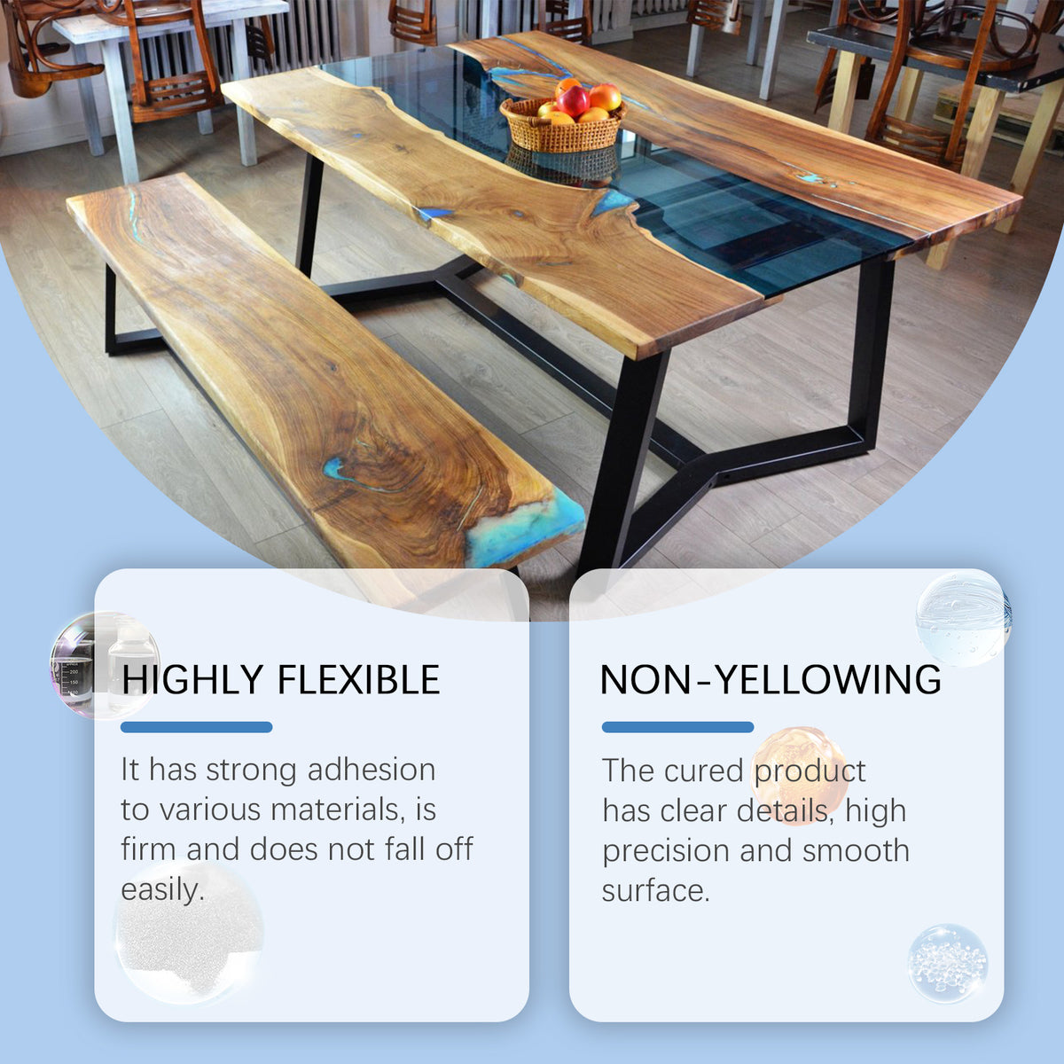 Clear Epoxy Resin Kit for Smooth, Non-Yellowing Crafts