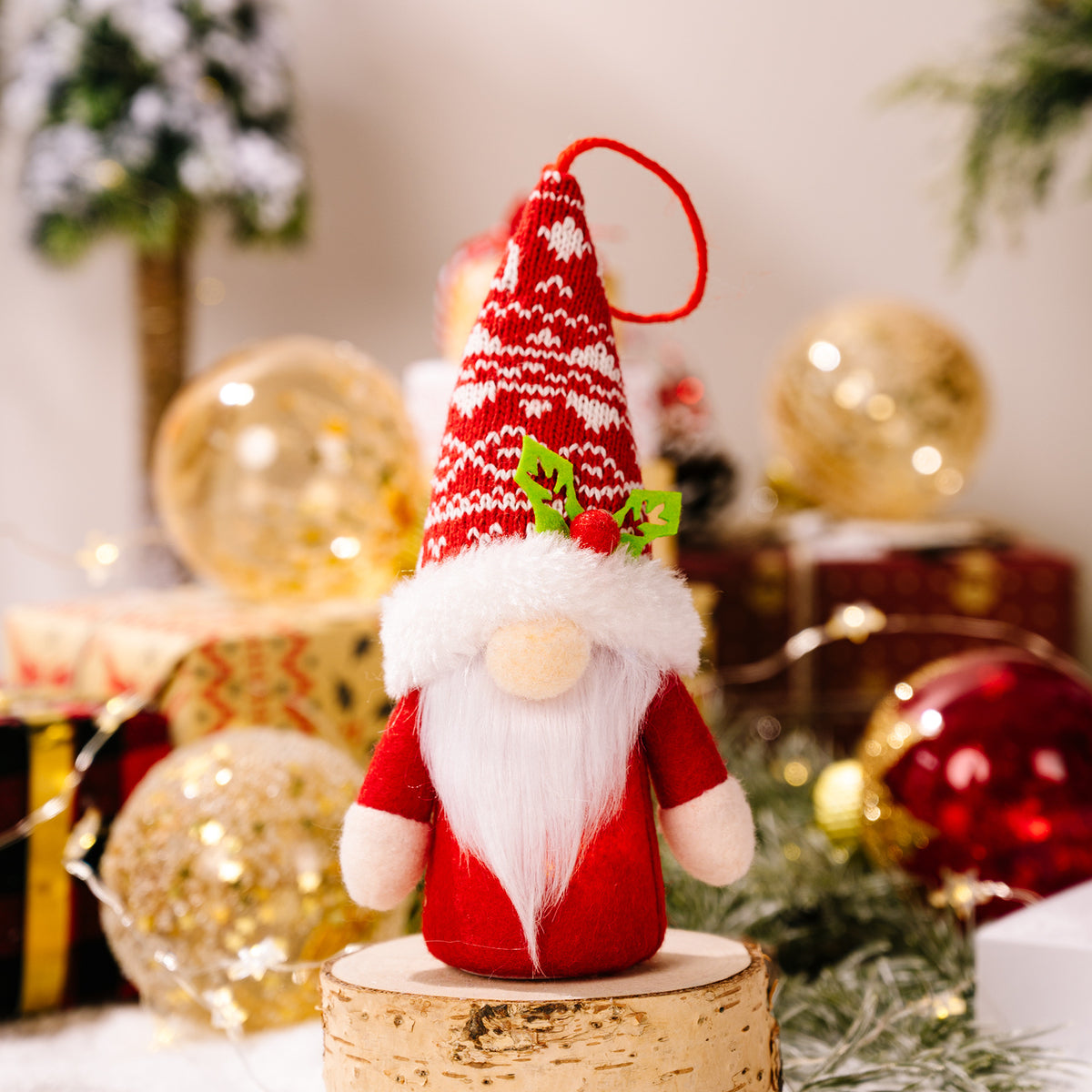 Knitted Elf Christmas Ornaments for Cozy Tree Decor