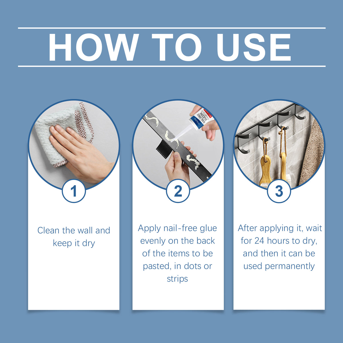 Nail-Free Silicone Sealant for Waterproof Home Mounting