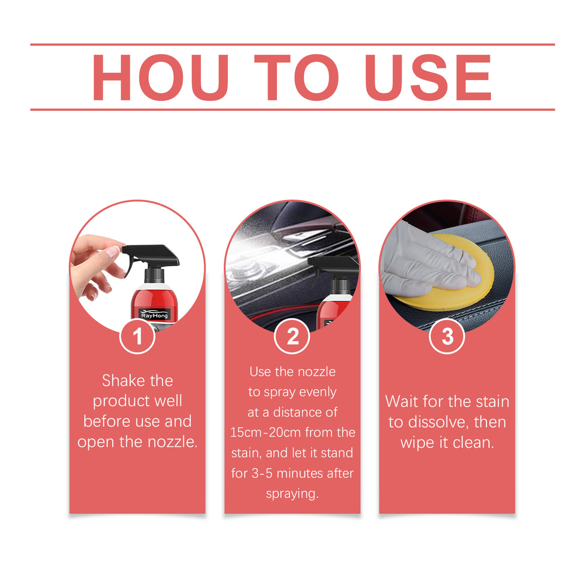 Car Multi-Surface Cleaner for Grease, Dust & Stains