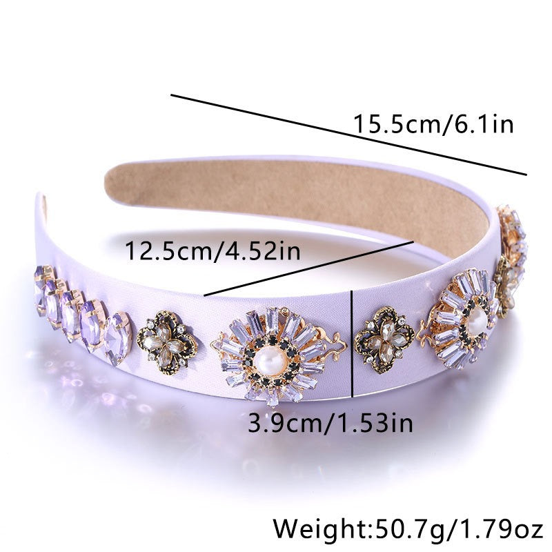 Baroque Floral Headband for Vintage-Inspired Elegance