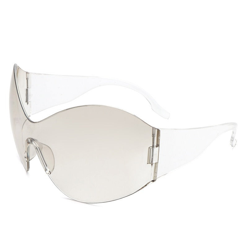 Oversized Shield Sunglasses for Futuristic Street Style