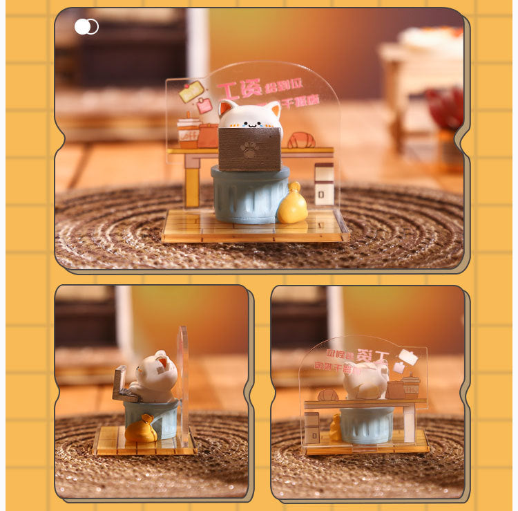 Cat Blind Box Figurines: Colorful Miniature Decor