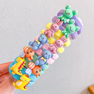 Rainbow Cartoon Hair Ties for Cheerful Everyday Styles