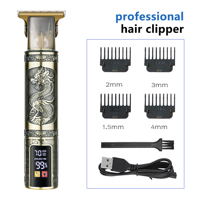 T9 Hair Clipper With LCD Display For Sharp Edges