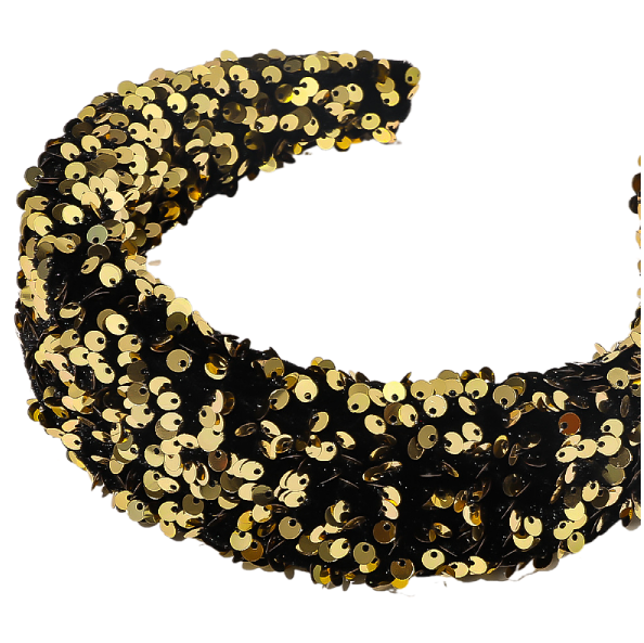 Wide Sequin Headband for Bold Party Style and Events