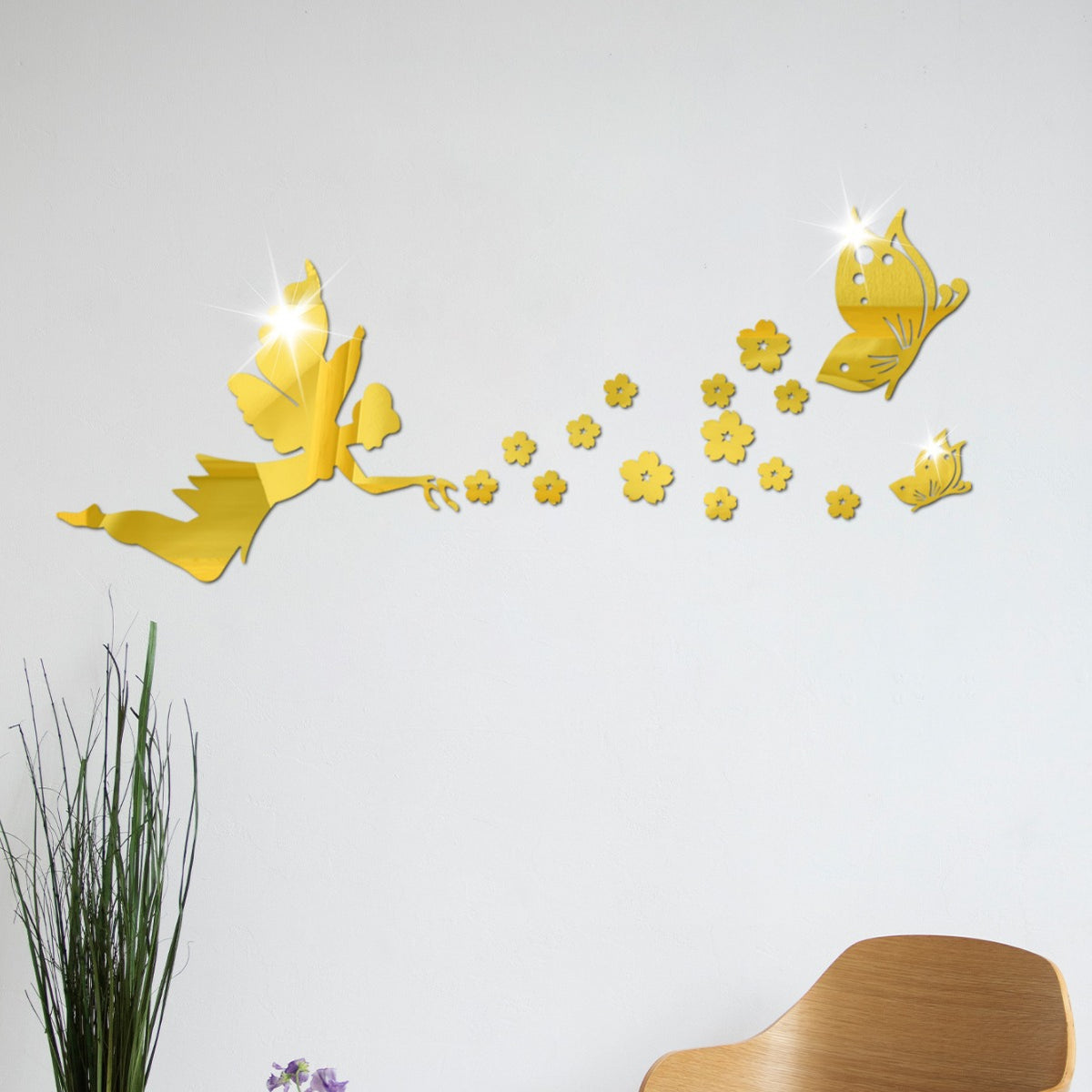 Acrylic Mirror Wall Stickers for Light-Catching Decor