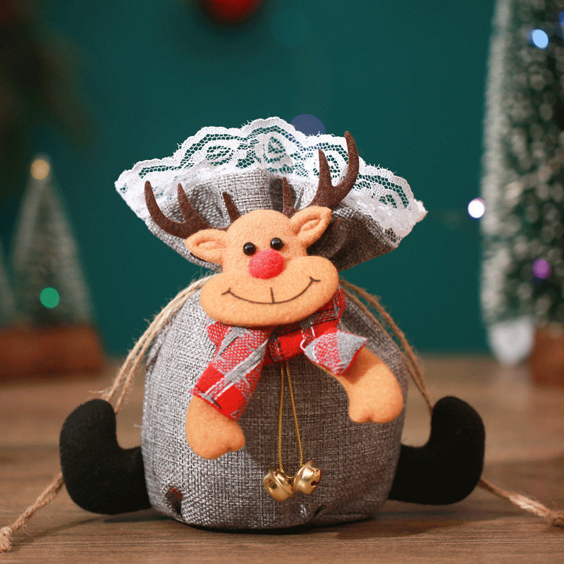 Christmas Gift Bags for Festive Small Presents, Set of 3