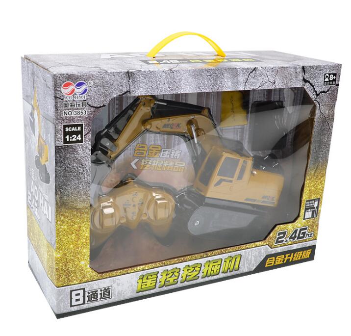 8-Channel RC Excavator Toy for Hands-On Construction Play