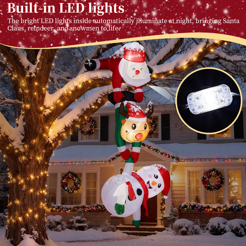 8ft Inflatable Christmas Decoration Santa Yard Display