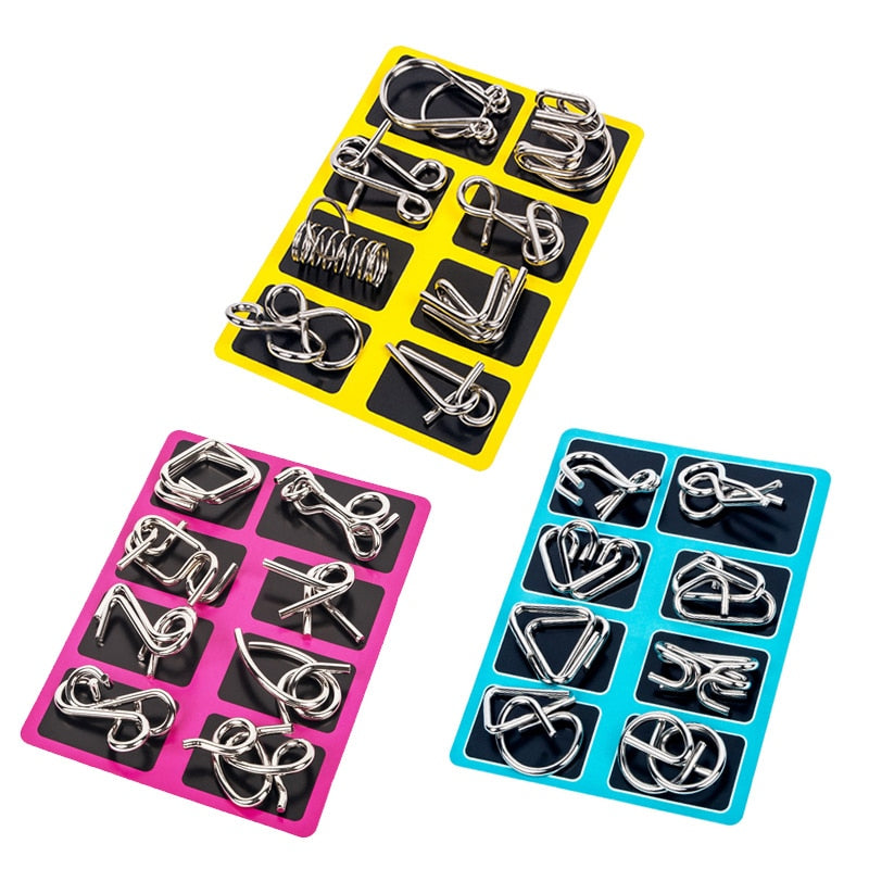 Metal Montessori Puzzle Set for Screen-Free Brain Play