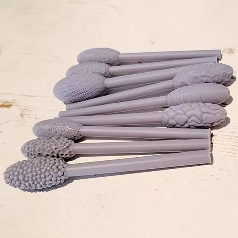 9-Piece Clay Texture Rollers Set for Embossed Patterns