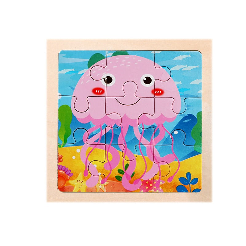Wooden Puzzle Toys for Early Learning & Fine-Motor Fun