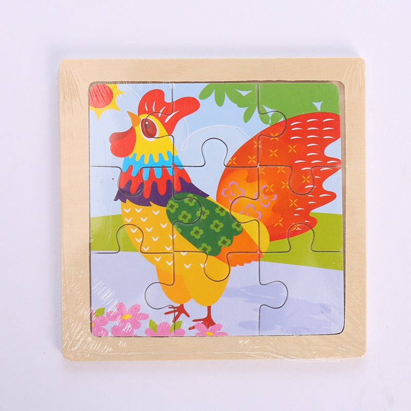 Wooden Puzzle Toys for Early Learning & Fine-Motor Fun