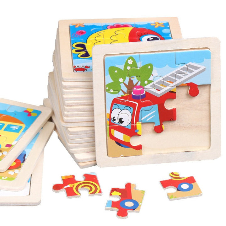 Wooden Puzzle Toys for Early Learning & Fine-Motor Fun