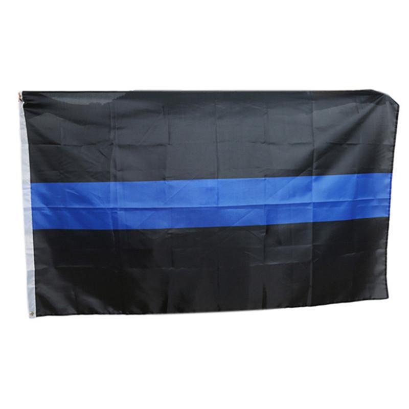 Police Support American Flag Banner with Brass Grommets