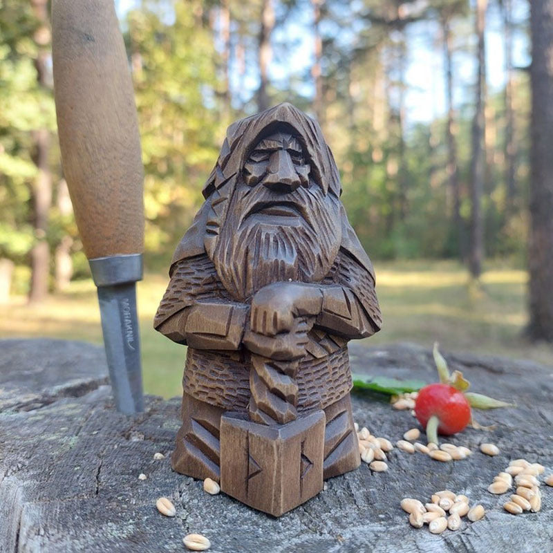 Norse God Figurines Set: Odin, Thor, Tyr & Ulfhednar