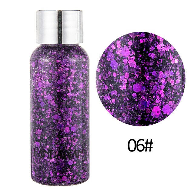 Face and Body Glitter Gel for Instant Festival Shine