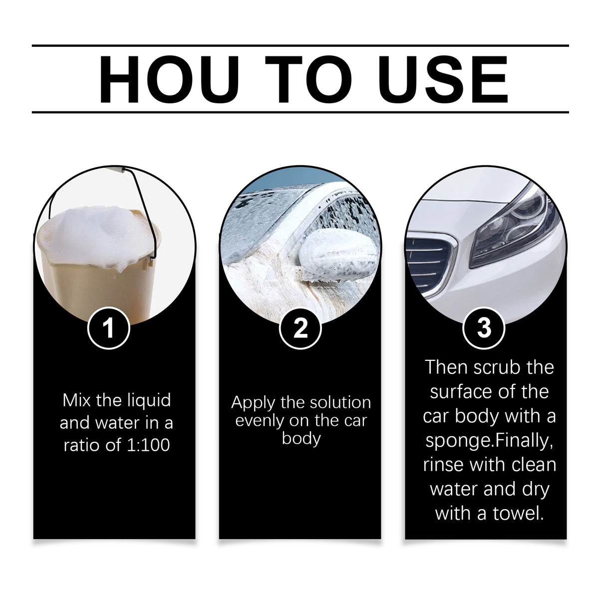 Car Wash Soap with Anti-Static High-Gloss Protection