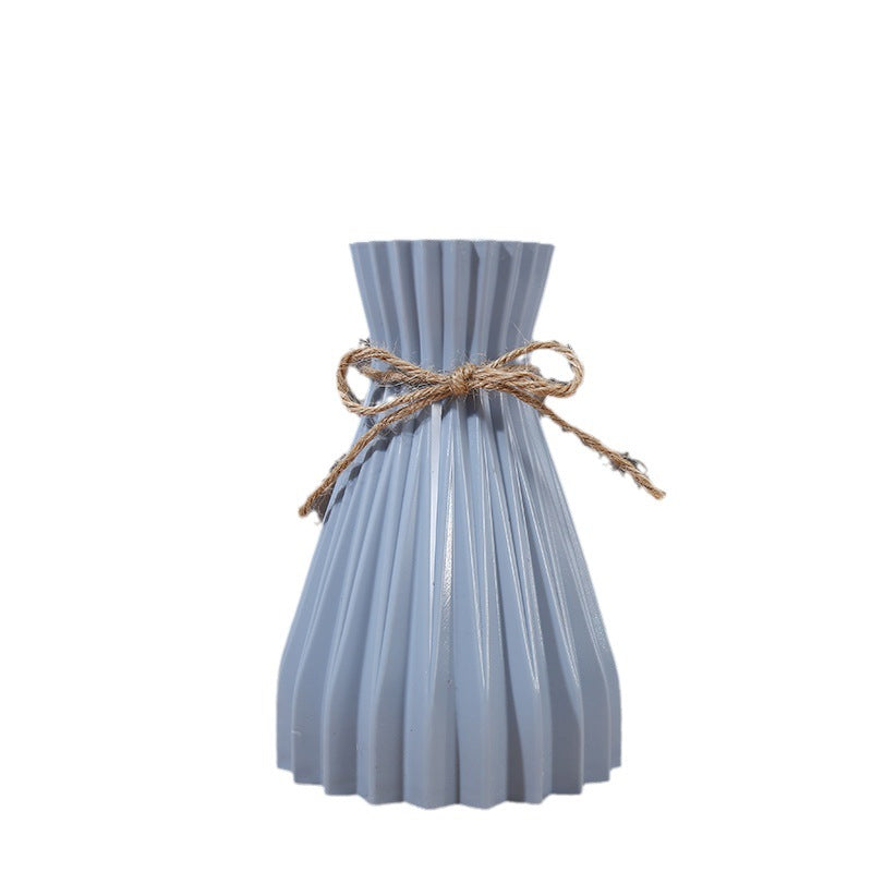 Modern Pleated Vase for Real or Artificial Flowers