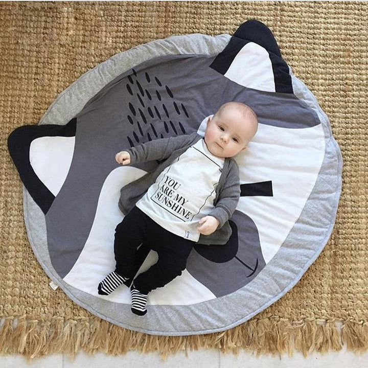 90cm Round Baby Play Mat for Comfortable Tummy Time