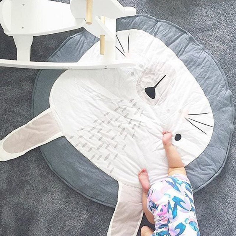 90cm Round Baby Play Mat for Comfortable Tummy Time