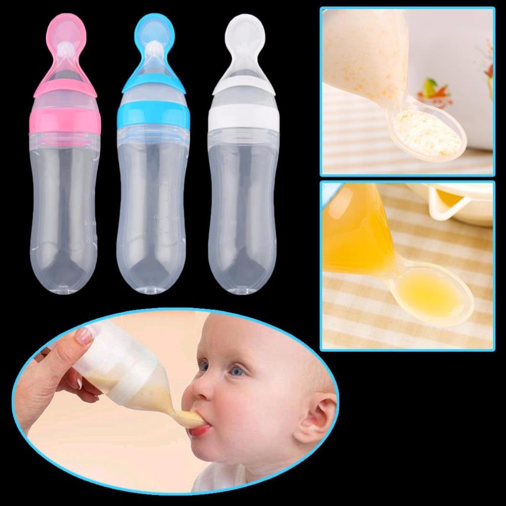90ml Baby Feeding Spoon Bottle for Mess-Free Meals