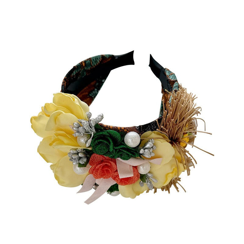 Handmade Flower Headband for Romantic Statement Style