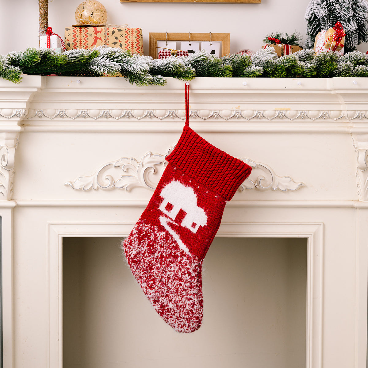 Christmas Stockings Set of 4 for Festive Mantel Decor