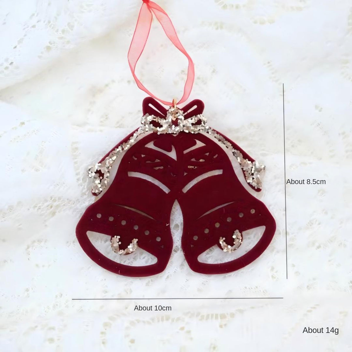 Christmas Door Hanger Wreath Set for Rich Red Holiday Decor