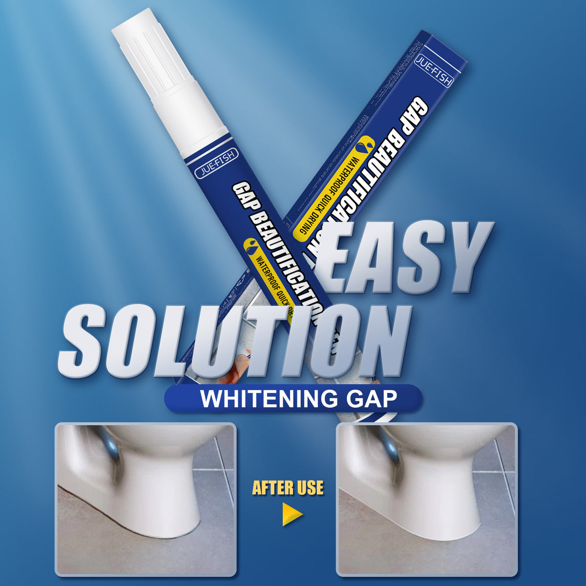 Grout Whitening Pen for Quick, Clean Tile Gap Touch-Ups