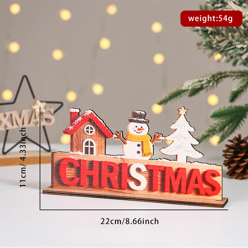 Wooden Christmas Sign for Cheerful Holiday Displays