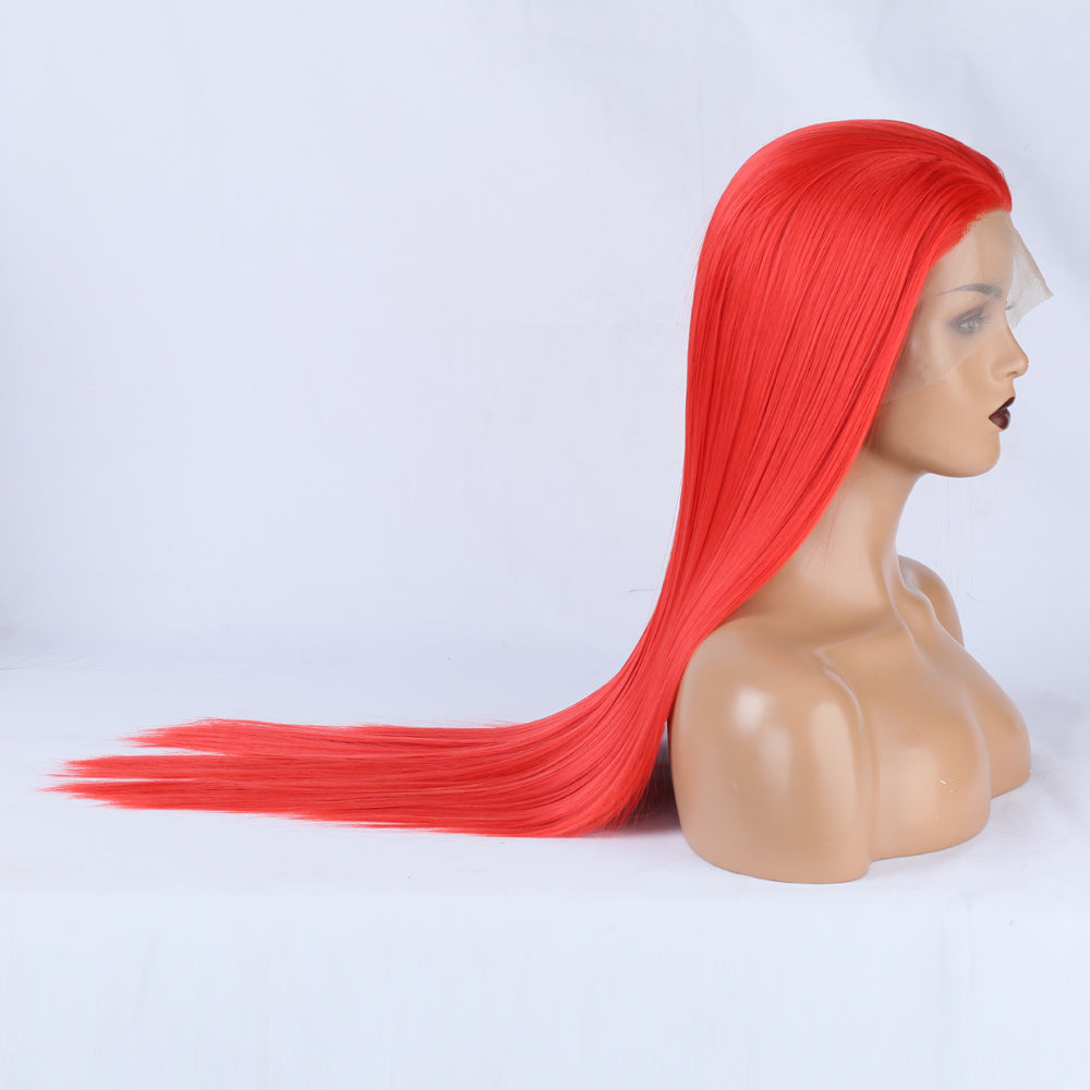 Long Red Lace Front Wig for Instant Statement Style