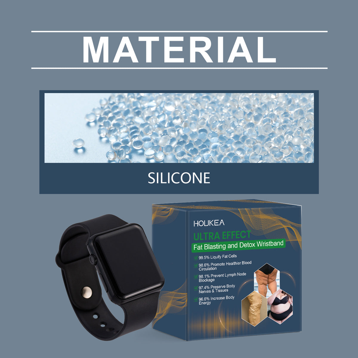 Lightweight Waterproof Wellness Bracelet for Daily Wear